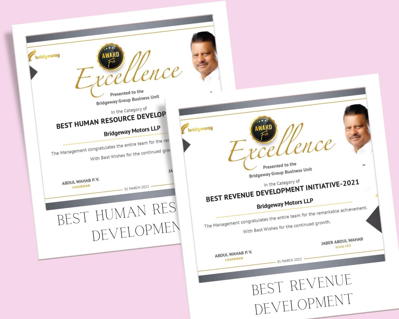 Revenue & People Excellence recognition