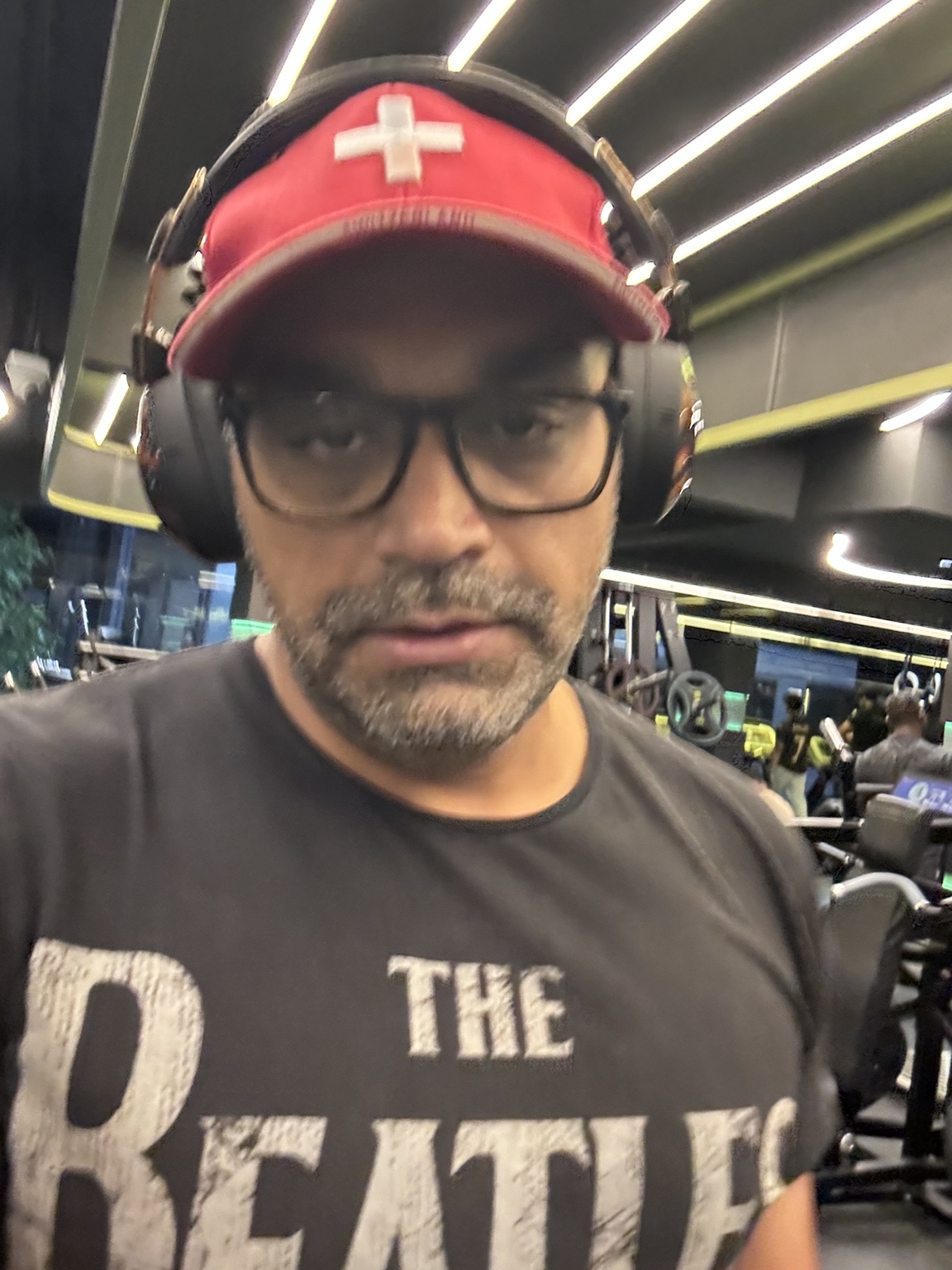 Girish during a gym training session