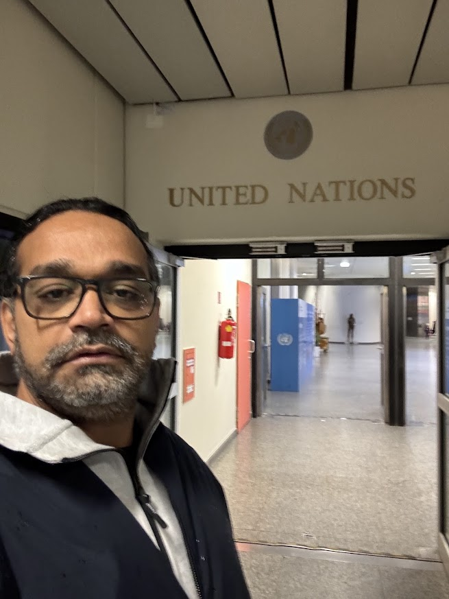Girish at the United Nations in Geneva
